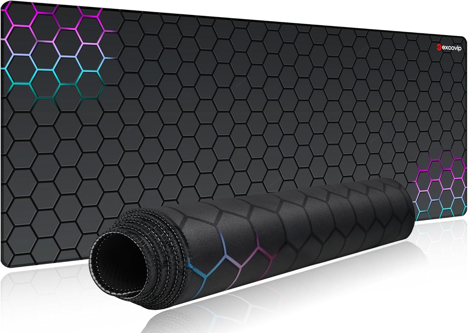 excovip Gaming Mouse Pad,Honeycomb Science Technology Extended Mousepad ...