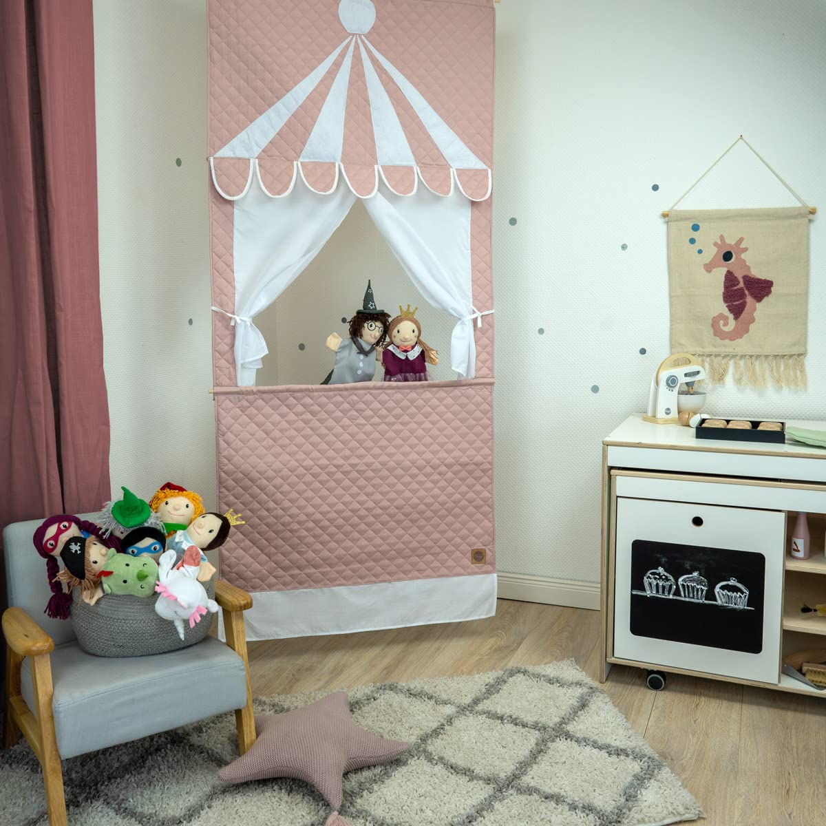 Meppi Kaspertheater Zirkus (Rosa) - Kasperletheater Puppentheater