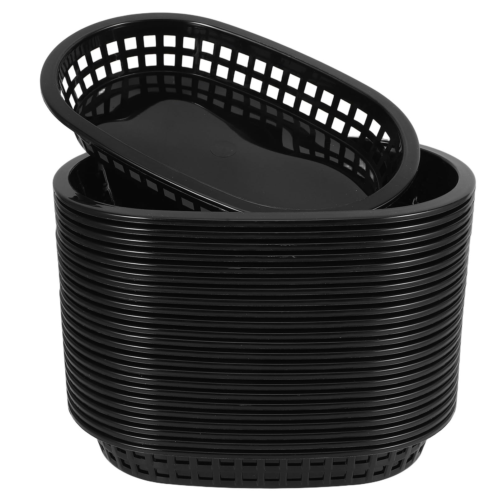 プラスチック製ケータリングバスケット 24個セット フライドポテト ハンバーガー フルーツ用 食器とサーブウェア 屋内ピ 再利用可能