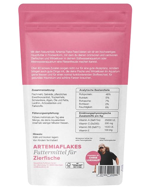 Foto 3 de 3 de NatureHolic Pure Flakes - Artemia - Alta aceptación - Más del 50% de Artemia - No enturbia el agua