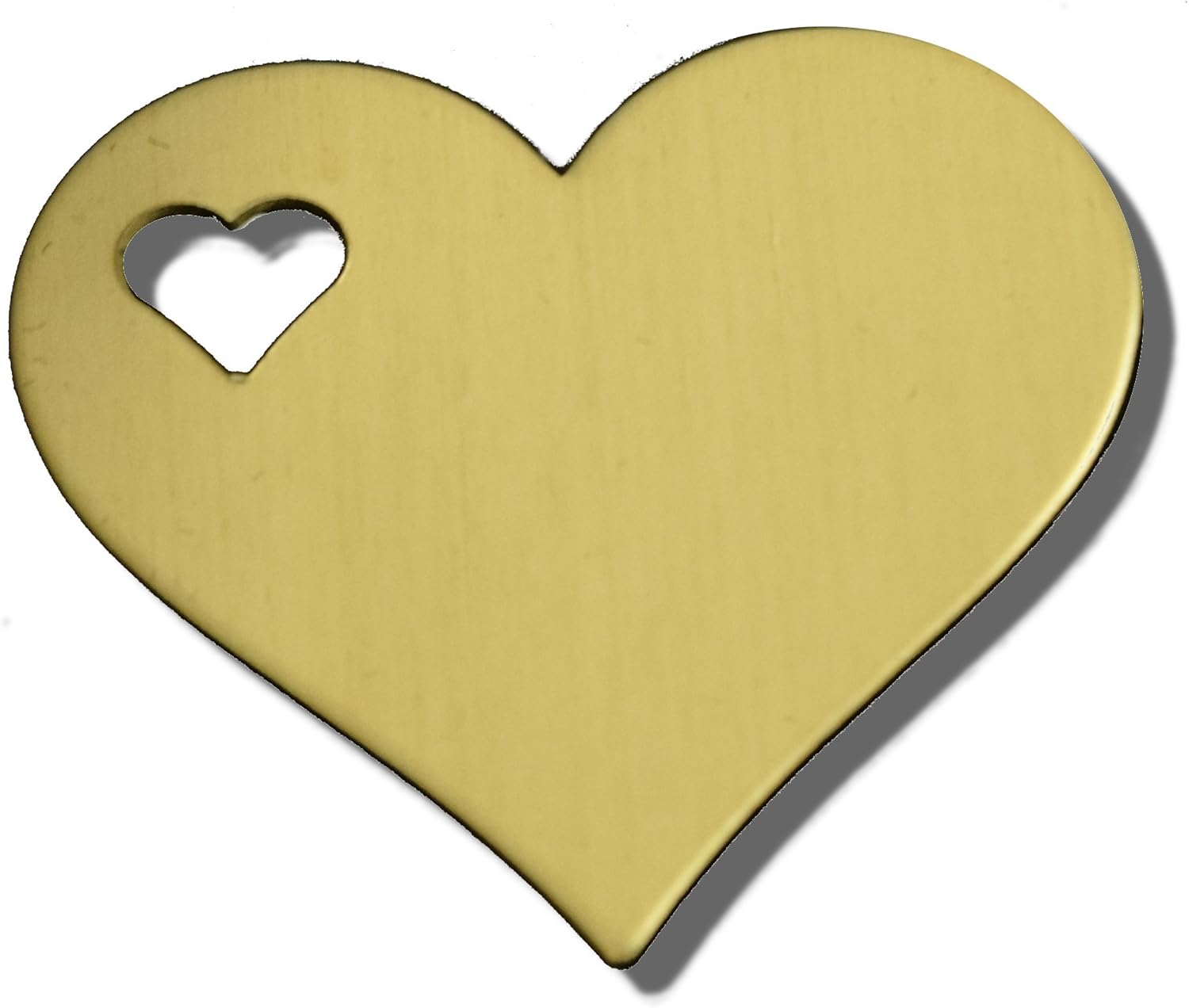 RMP Stamping Blanks, 11/4 Inch Heart with 1/4 Inch Left