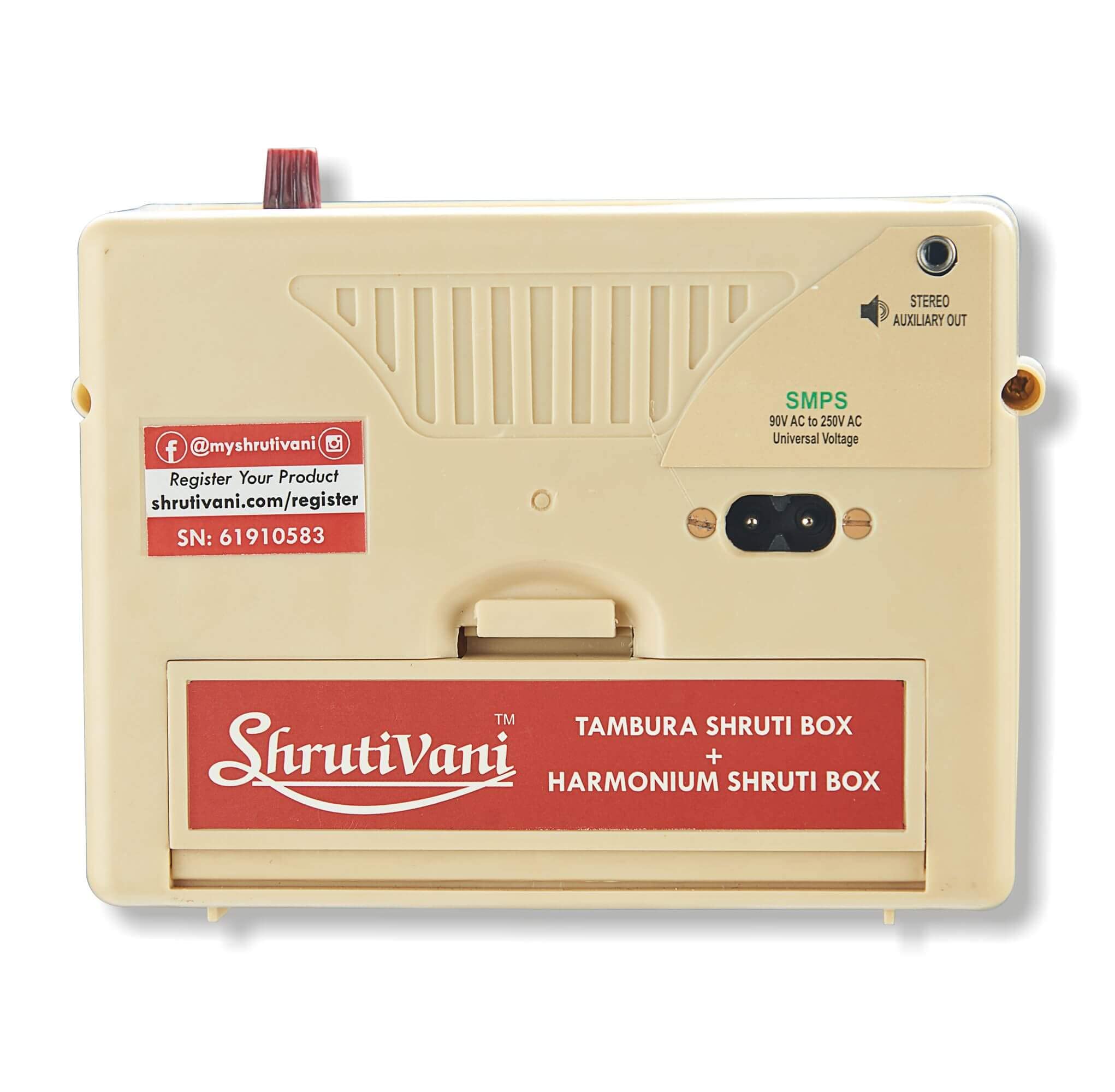 Shrutivani 2in1 Carnatic Elektronische Shruti Box mit Tambura + Harmonium