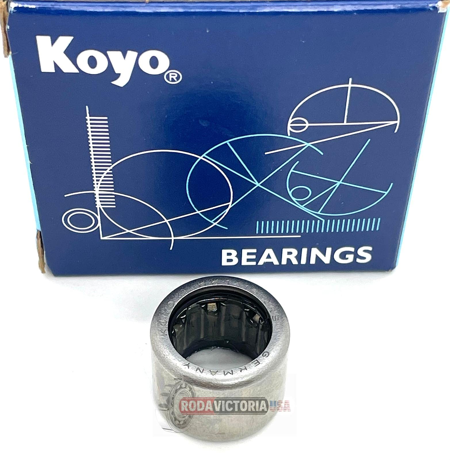 HK1416-2RS Drawn Cup Needle Roller Bearing Premium Brand Koyo Germany 14x20x16mm