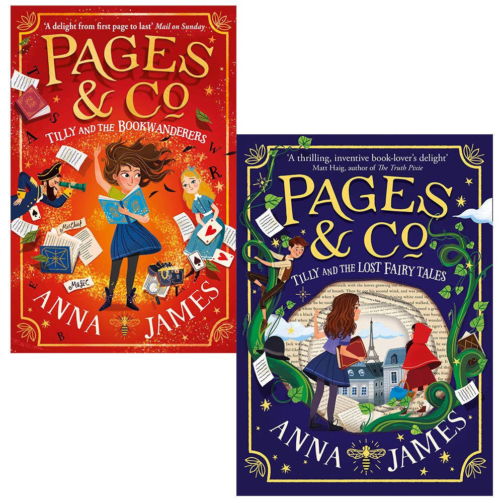 Anna James Pages & Co Collection 2 Books Set (Tilly and the Bookwanderers, Tilly and the Lost Fairy Tales [Hardcover])