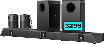 Nakamichi Dragon 11.4.6-Ch Surround System w Dolby Atmos/DTSX Pro Pro Cinema Engine, HiFi AMTs, Dual-Opposing 8" Subs, Bipolar Surr, 6 Discrete Height Ch, 3000 Watts Max Output. AVR-Grade Soundbar