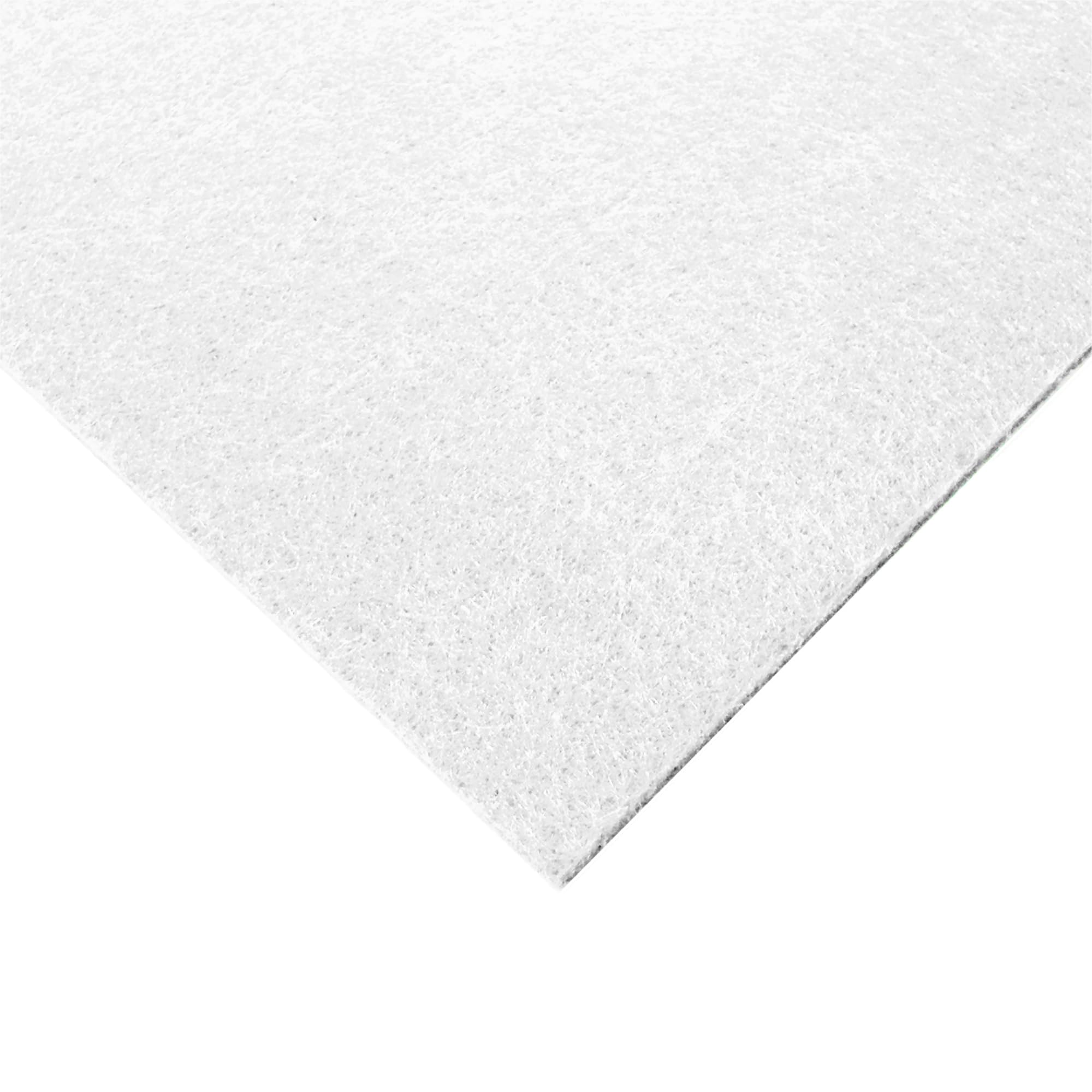 Thefabrictrade White Thick 3Mm Acrylic Felt Fabric | A4 Sheet 30Cm X 21Cm | Craft, Sewing & Upholstery Material | Baize Poker Table Cover | Soundproof Acoustic Diy (White)