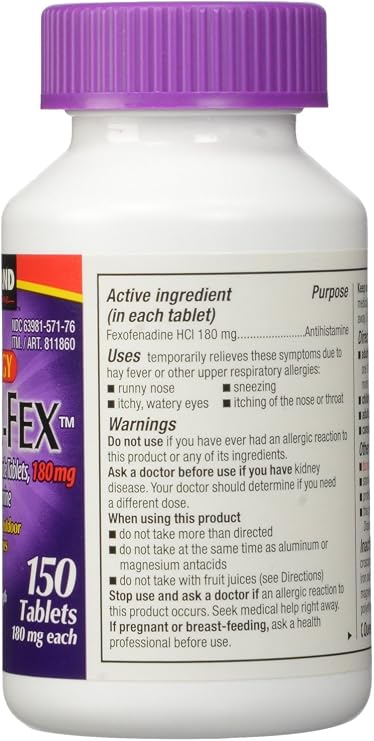 Kirkland Signature Aller-Fex 180 mg, 150 Tablets - 5 Pack