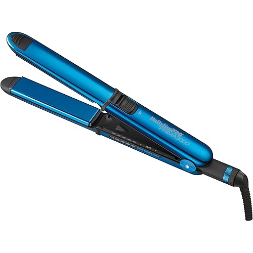 BaBylissPRO Nano Titanium Prima Ionic Hair Straightener – Professional Flat Iron & Curling Iron in One for Stylists, Pro Styling Hair Tool