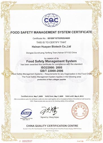 Miniatura 2 de Polvo de proteína de péptido de colágeno hidrolizado extracto de escamas de pescado puro orgánico puro de uso directo, 2.2 lbs (35 oz.)