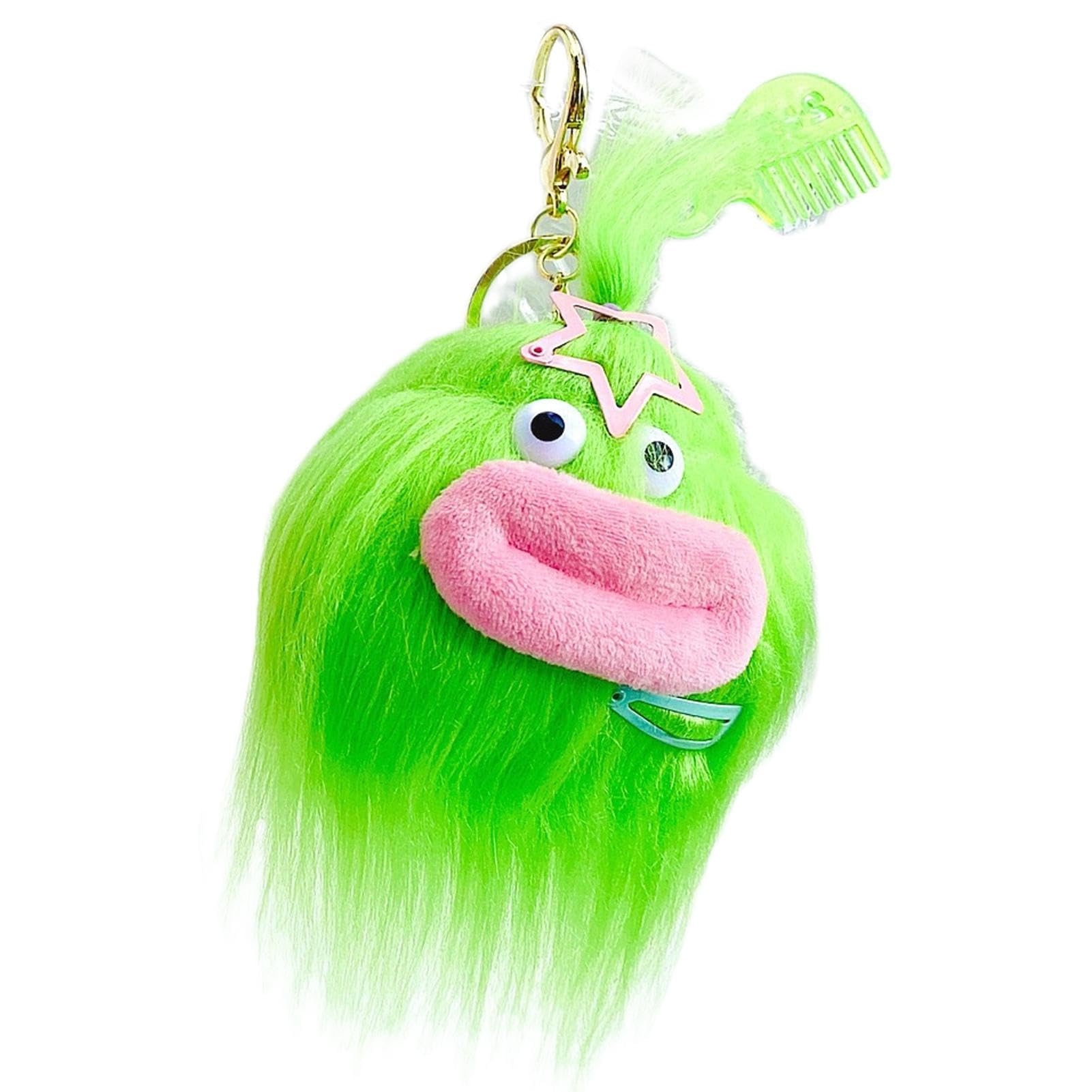 Amazon.co.jp: アグリードールキーチェーン、ロングヘアーカートゥーン