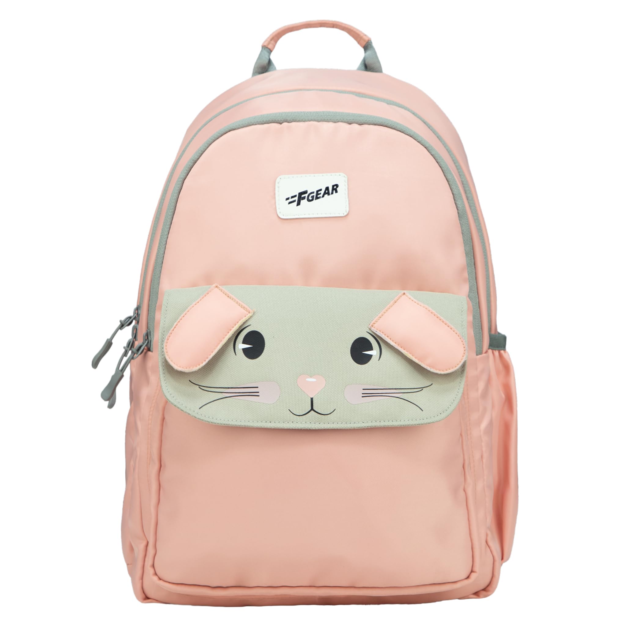 f gear Bunny Blushing Peach 22L School Backpack|Premium & Soft Touch | Unisex Kids School Bag with Two Spacious Compartments and Front Pocket, with Bottle Holder|Ideal for School, Daily Use & Travel-picture-30