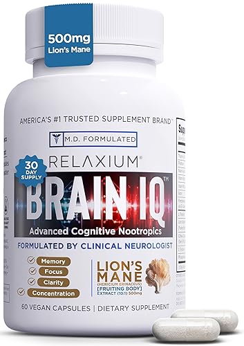 Relaxium BrainIQ Nootropic Brain Supplements | Memory Supplement for Brain