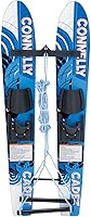 Connelly Cadet Kids Combo Waterskis with Stabilizer Bar & Safety Rope - Beginner Child Skis Up to 80lbs
