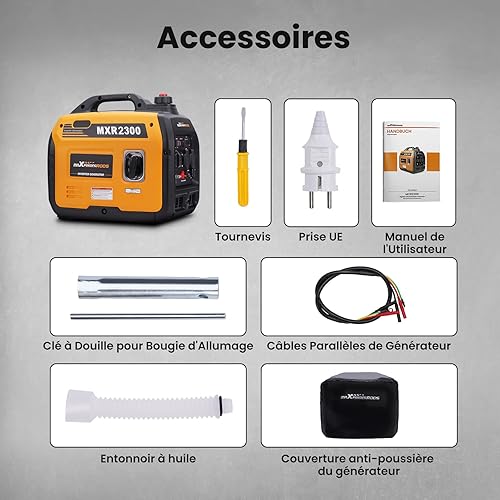 maXpeedingrods 2300W Portable Inverter Generator 4 Stroke Silent Pure Sine Wave Generator for Camping, Caravan, Motorhome - 8