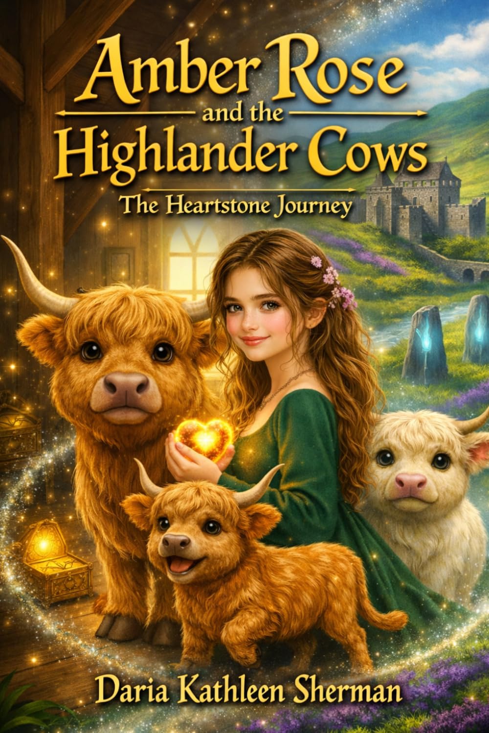 Amber Rose and the Highlander Cows: The Heartstone Journey