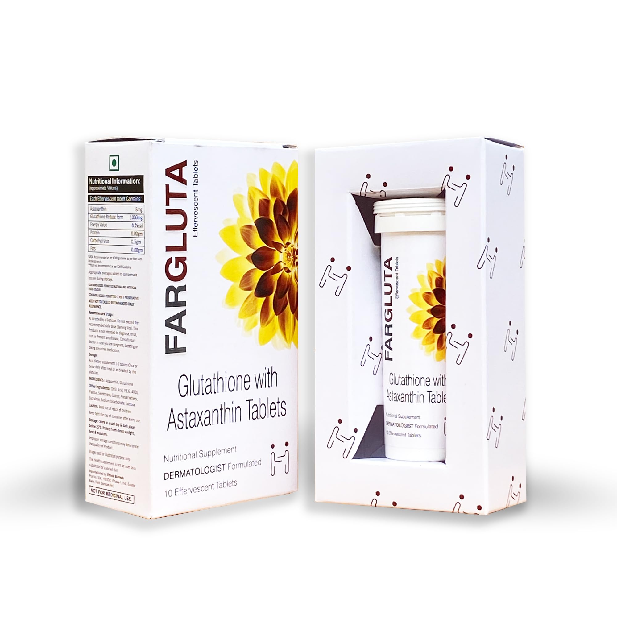 Fargluta Glutathione 1000 mg Effervescent Tablets Astaxanthin 8 mg Evens Skin Tone For Radiant Glow Orange Flavour : Amazon.in: Health & Personal Care Fargluta Glutathione 1000 mg Effervescent Tablets Astaxanthin 8 mg Evens Skin Tone For Radiant Glow Orange Flavour : Amazon.in: Health & Personal Care