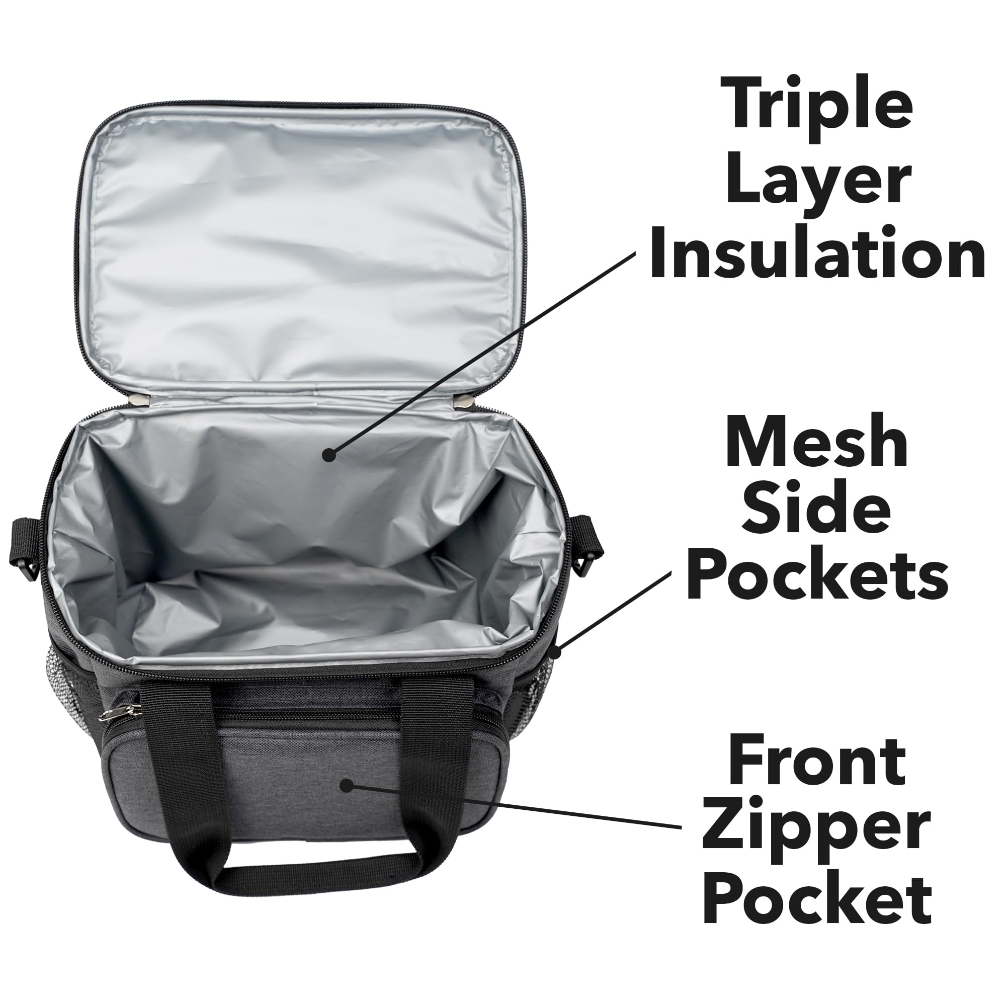 Campus Lab Florida Atlantic University Primary Logo Soft Insulated Cooler Bag, Large Lunch Bag, Lightweight, Thermal and Reusable for Office, Picnic, Beach