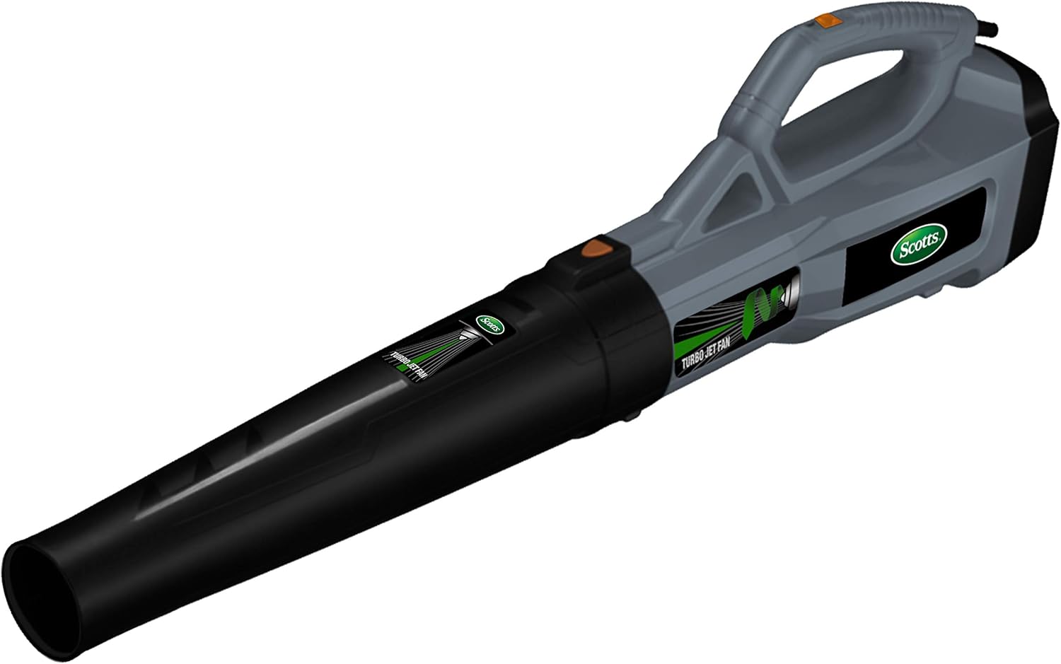 Scotts Outdoor Power Tools BLR20085S 8.5-Amp Turbo Power Corded Electric Leaf Blower, Grey/Black