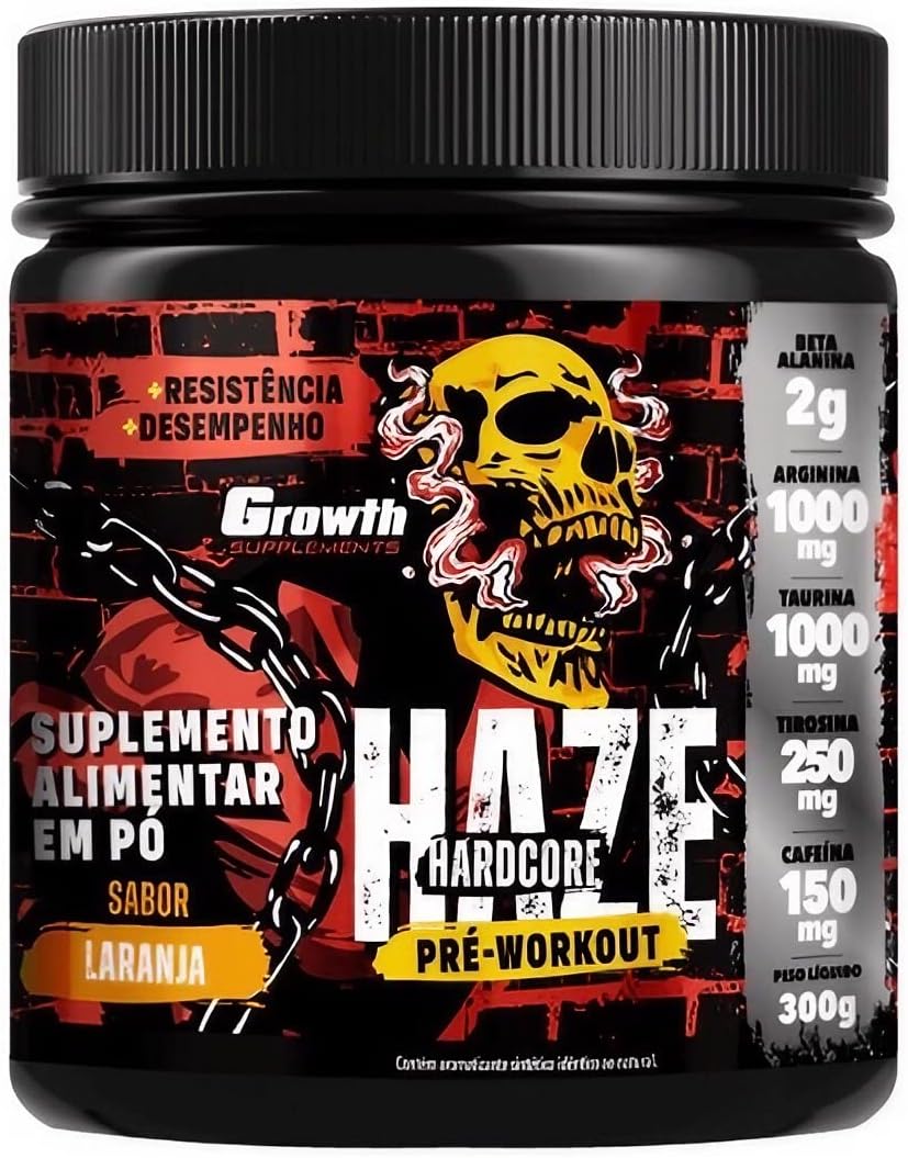 Prétreino Haze Hardcore 300g Original Growth Supplements (Melancia