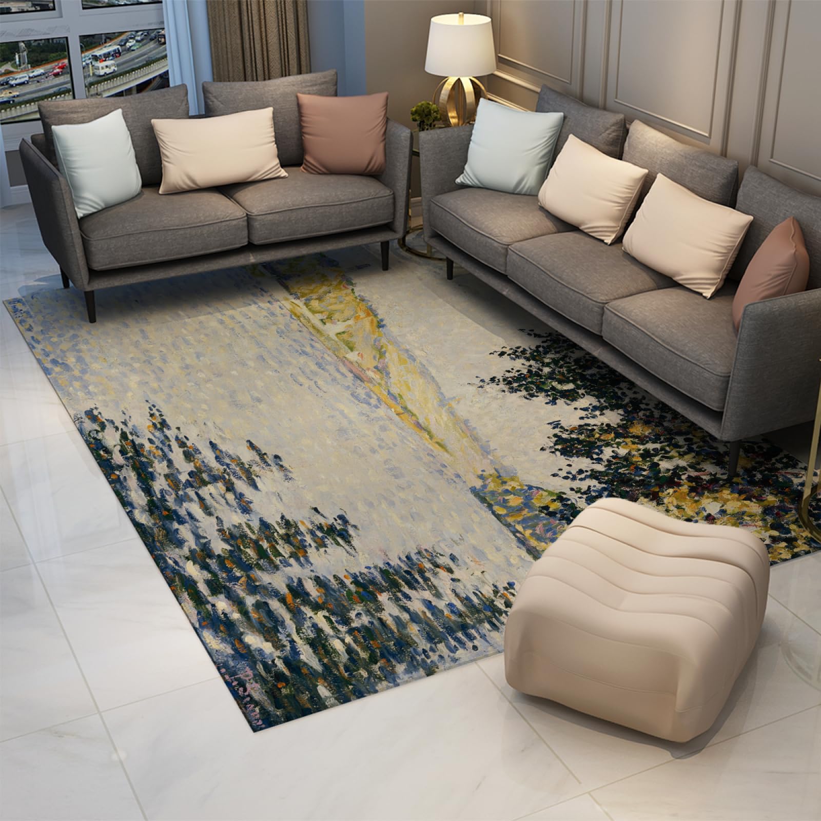 Amazon | ミッドセンチュリーラグ 180x200cm - ポールシニャック