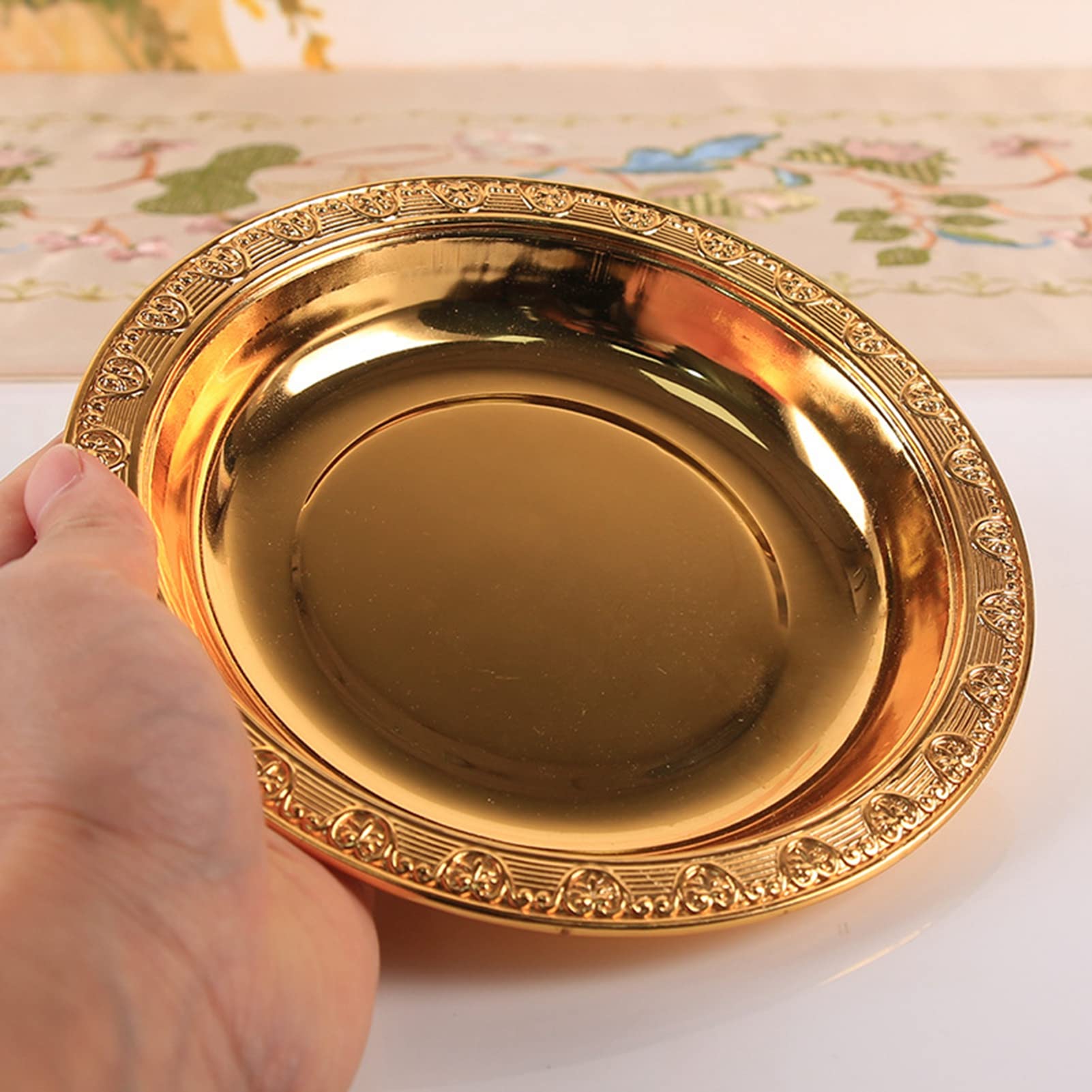 Eid Mubarak Cake Tray met Koepel, Ronde Serveerplaat