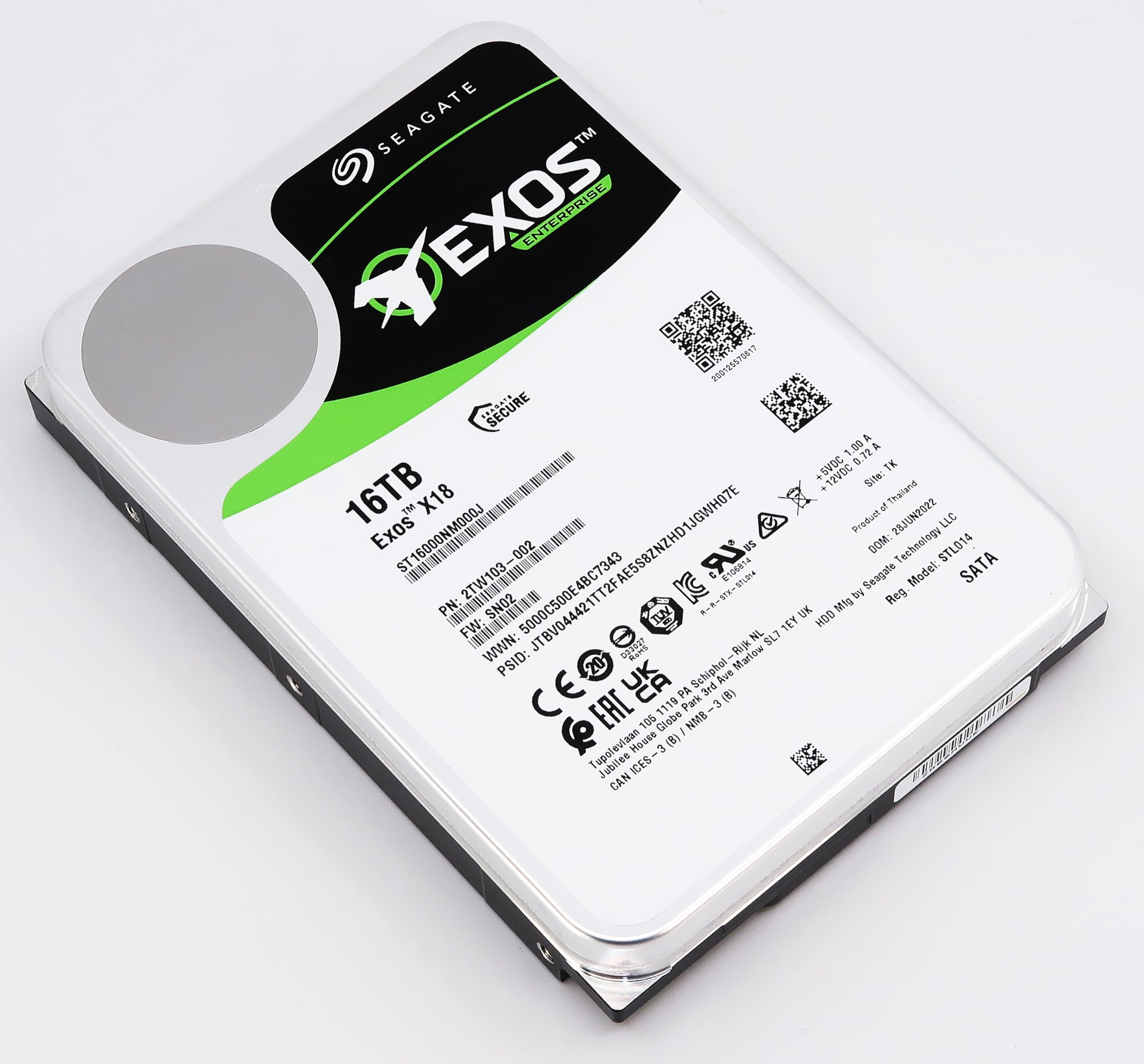 Seagate Exos X18 16TB HDD 2個セット Amazon | 【整備済み品】 Seagate Exos X18 SATA 512E CMR 内蔵