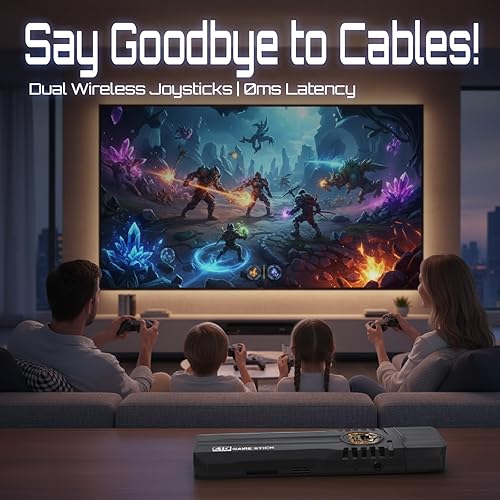 Miniatura 4 de Retro Gaming Console Pro with 40,000+ Built-in Classic Video Games, Retro Game Stick with 38 Emulators, Video Gaming Stick HDMI Output, Plug & Play