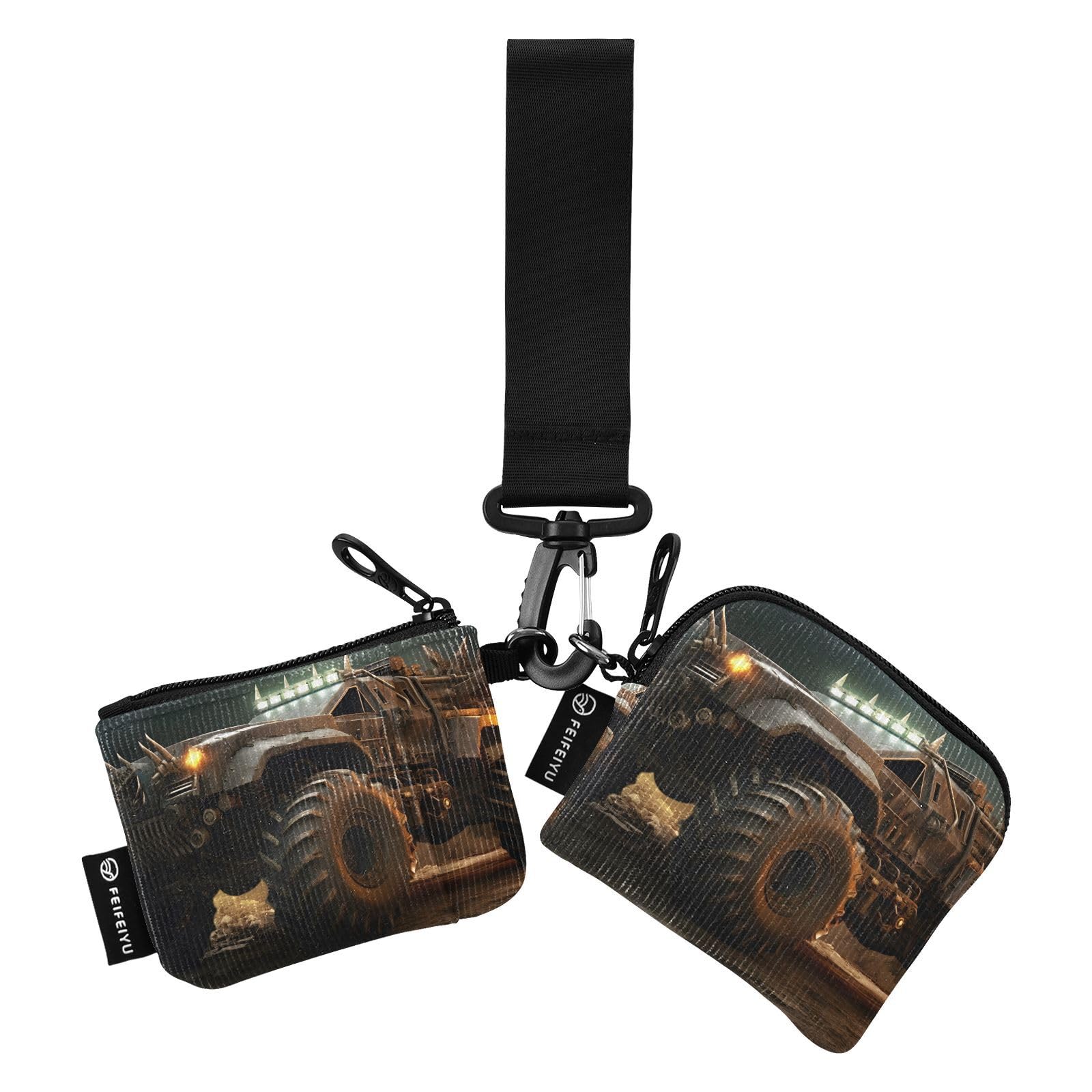 【M】TRUCKIN'　COMPACT WALLET Amazon.com: XYMZR Monster Truck Rocky Mini Zip Around