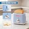 The Magic Toy Shop Kids Kitchen Appliances Set with Lights & Sounds - Working Toaster, Interactive Blender, Coffee Machine & Mixer - Pretend Cooking Accessories for Breakfast Role Play, Ages 3+