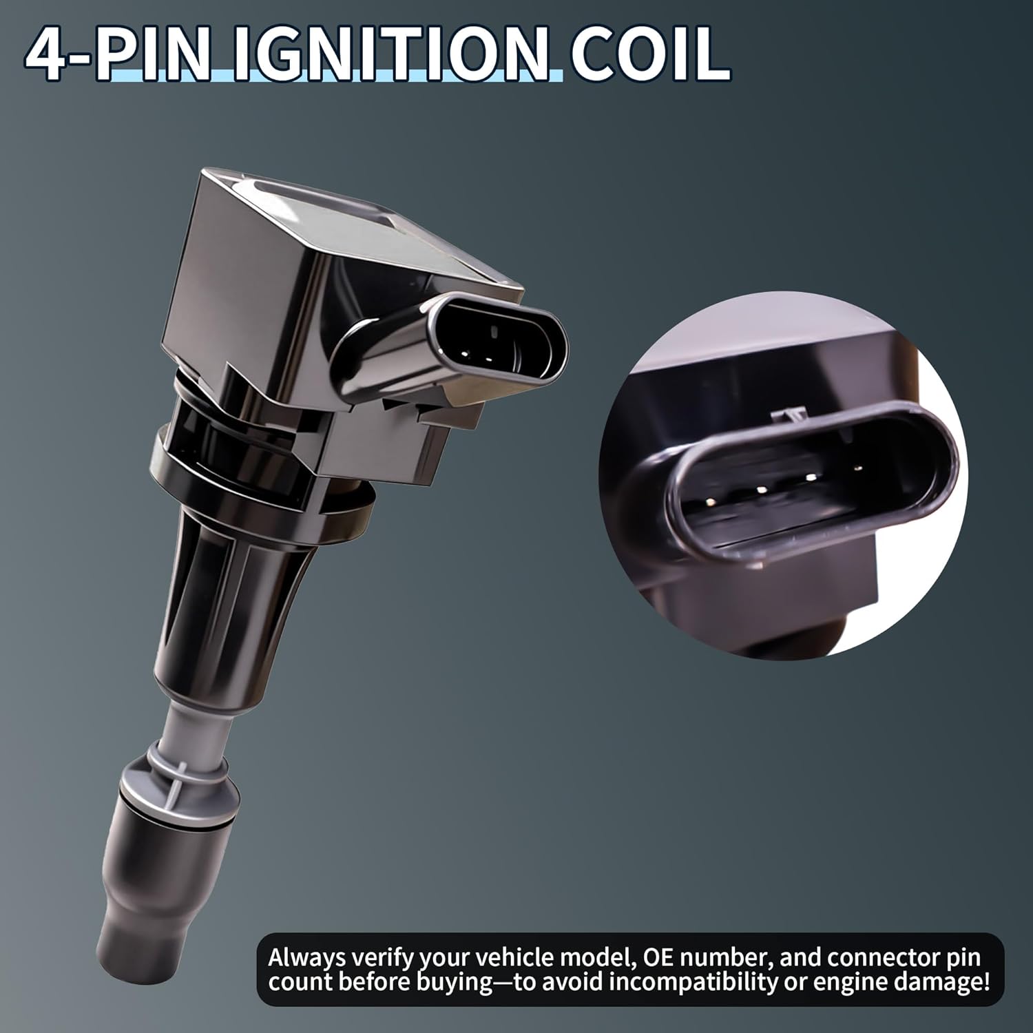 Ignition Coils and Spark Plugs Set for Hyundai Kia 2.0L 2.4L G4KH G4KJ G4KL | Ignition Coil Pack and Spark Plugs OE 27300-2GGA0 UF764 Replacement