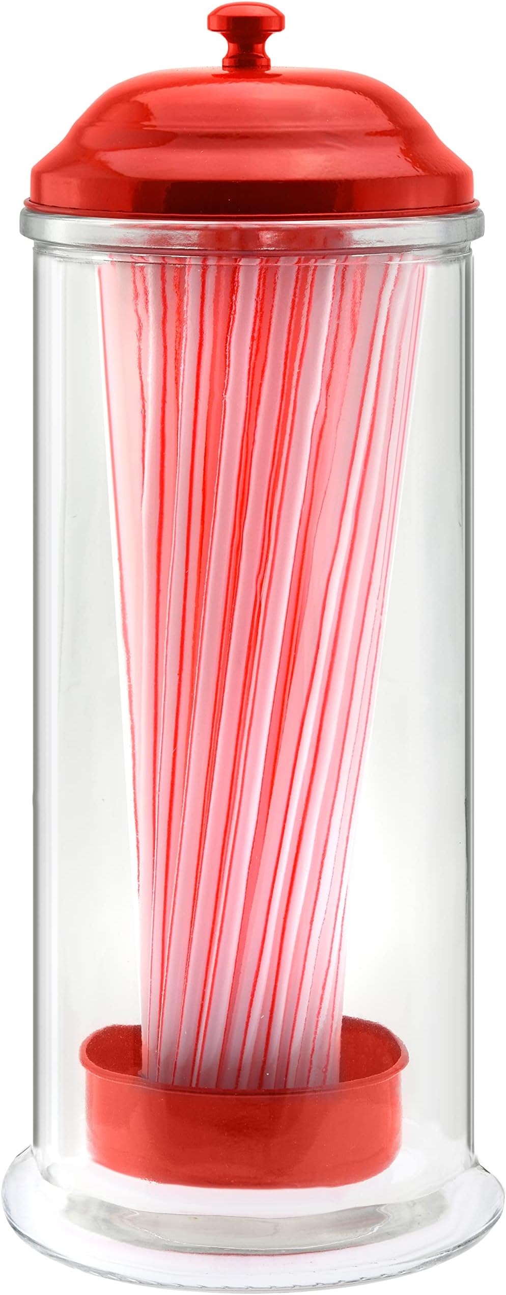 Tiger Chef Clear Acrylic Straw Dispenser 12.4 x 5.5 x 7.1