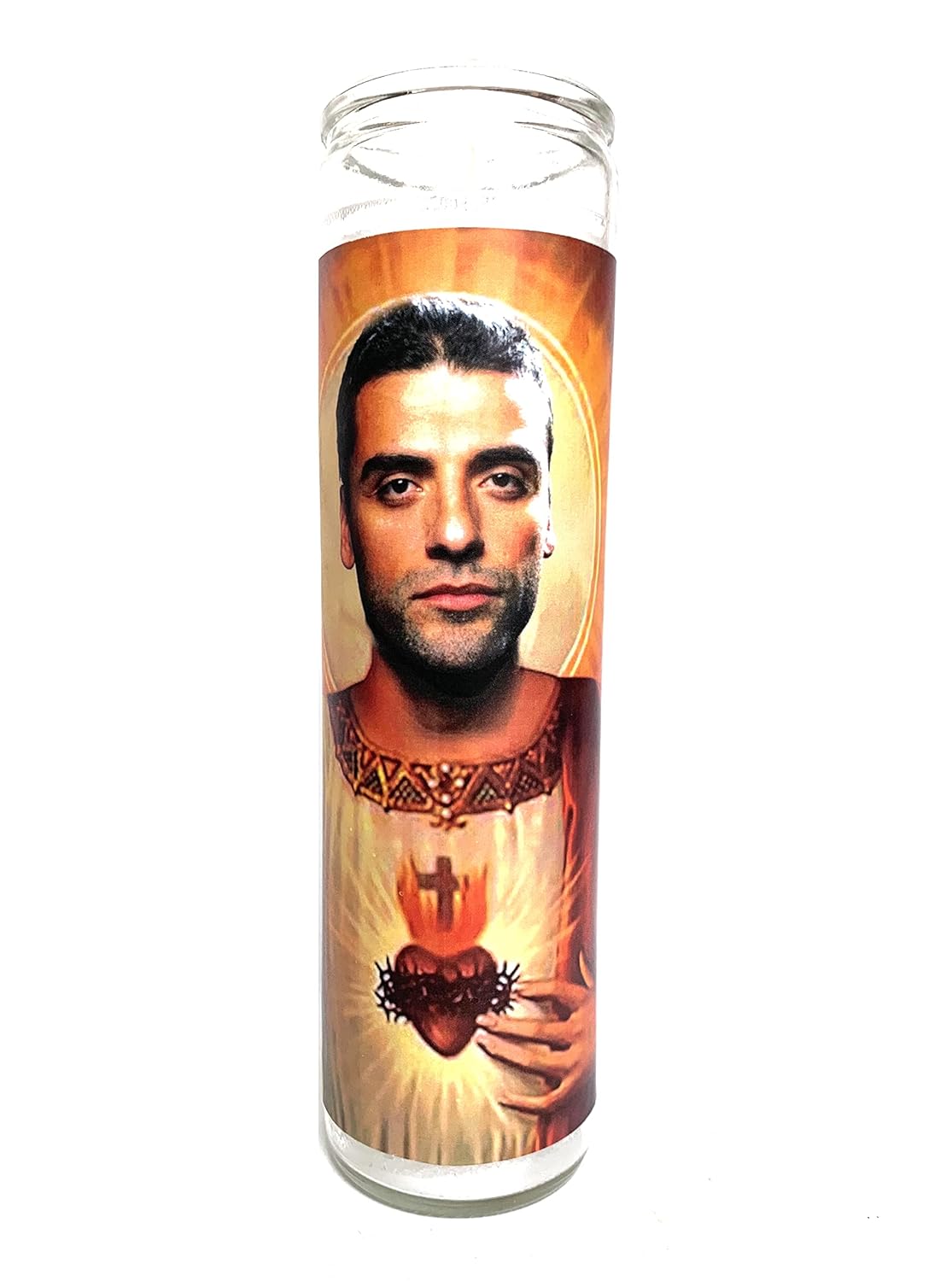 Oscar Isaac Celebrity Parody Devotional Prayer Candle