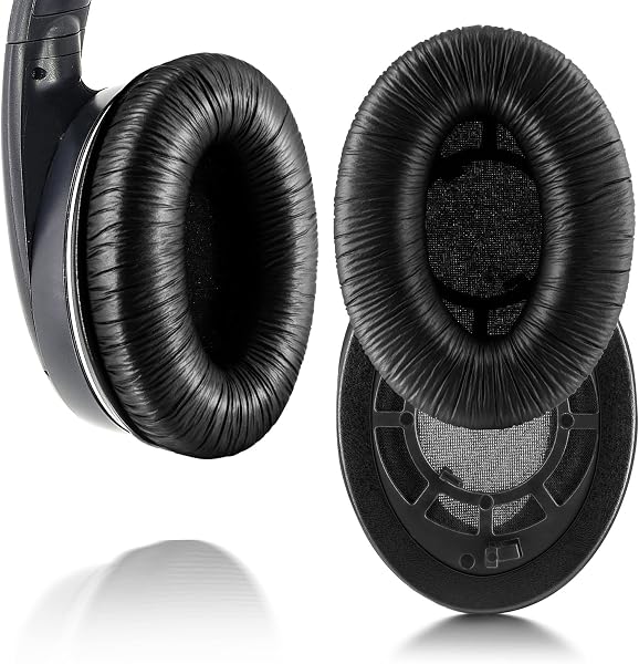 Zamienne nauszniki do słuchawek Sennheiser RS120, HDR120, RS100, RS110, RS115, RS117, RS119 (skóra żaba)