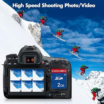 SD Card 2GB Class 4 Flash Memory Card 2G Camera Card Stanard Secure Digital Cards 2 Packs