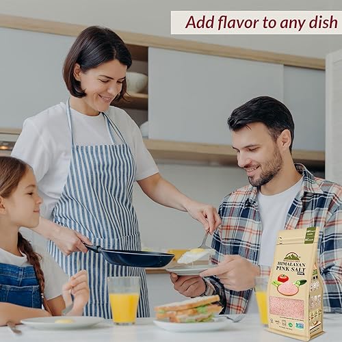Miniatura 6 de Himalayan Chef - Sal rosa del Himalaya, grano fino, bolsa de 2 libras, sabor increíble