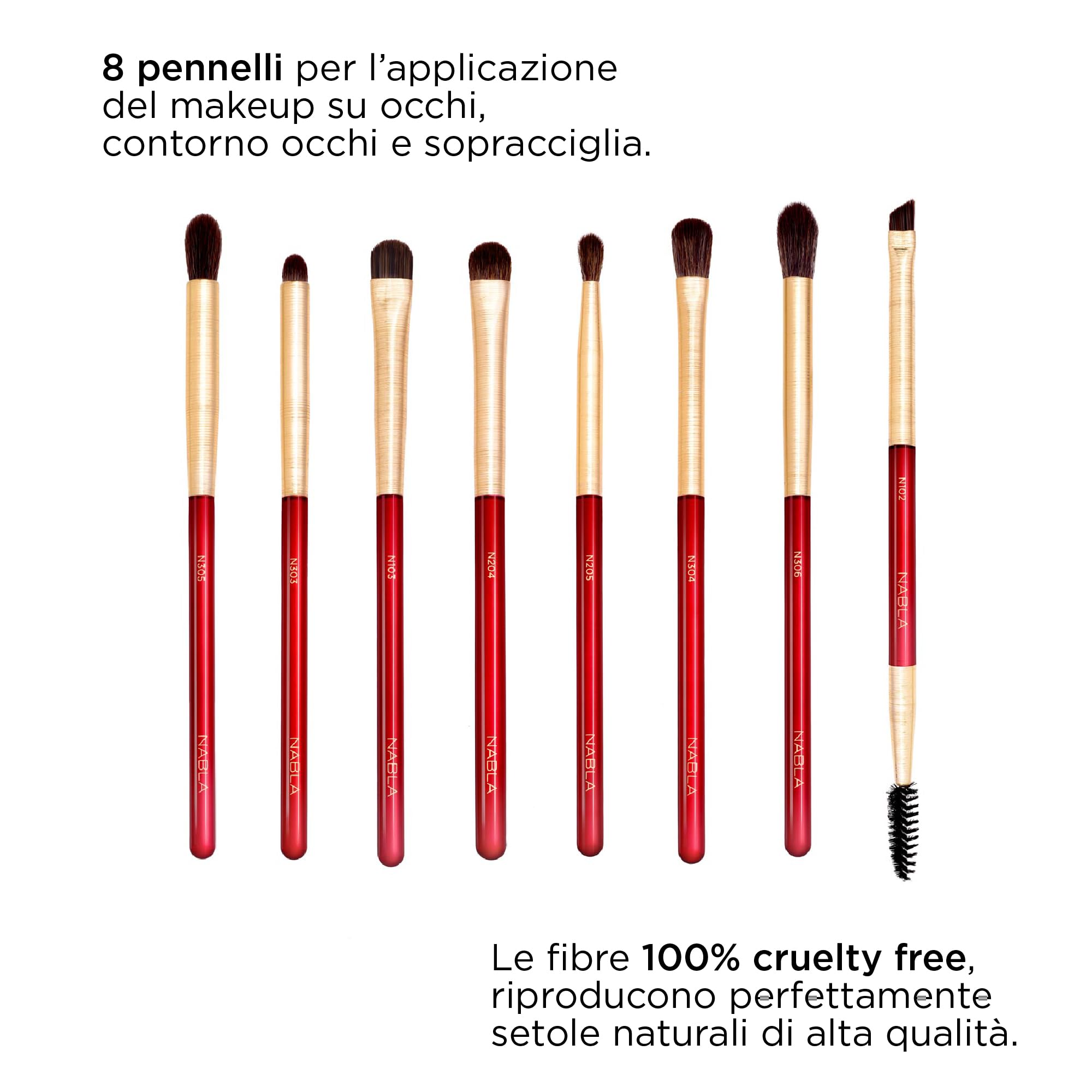 Nabla Ruby Complete Eye Brush Set - 200 g
