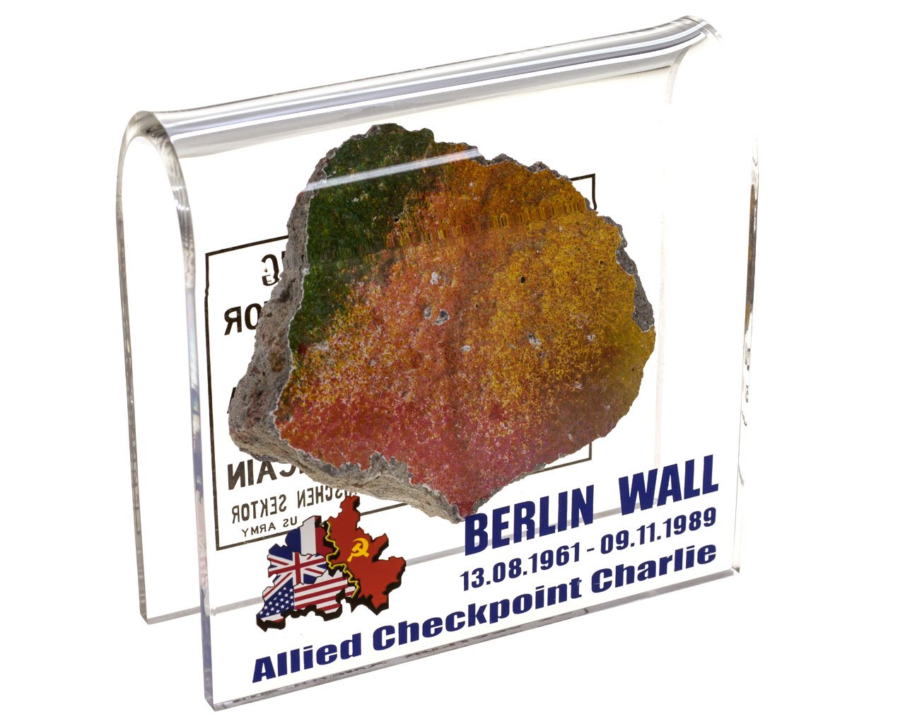 Original Berlin Wall Stone | Authentic piece with Certificate of Authenticity | Handmade Directly from Berlin Manufacture
