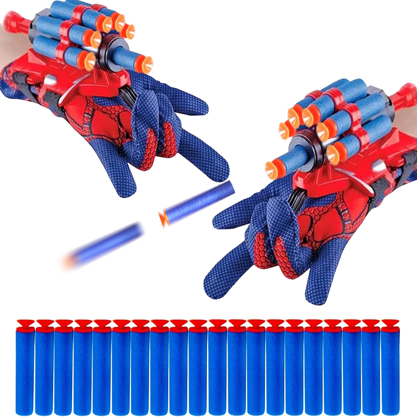 Spiderman Launcher Handschuhe Set - Superhelden Cosplay Mit Netzwerfern