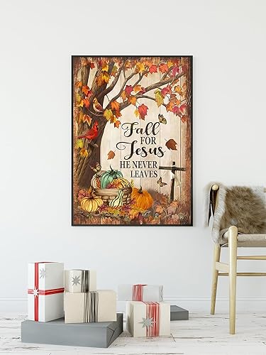 Miniatura 2 de KINPLUB Fall for Jesus - Kits de pintura de diamantes para adultos, kits de arte de diamantes 5D de otoño, kit de pintura de bricolaje con