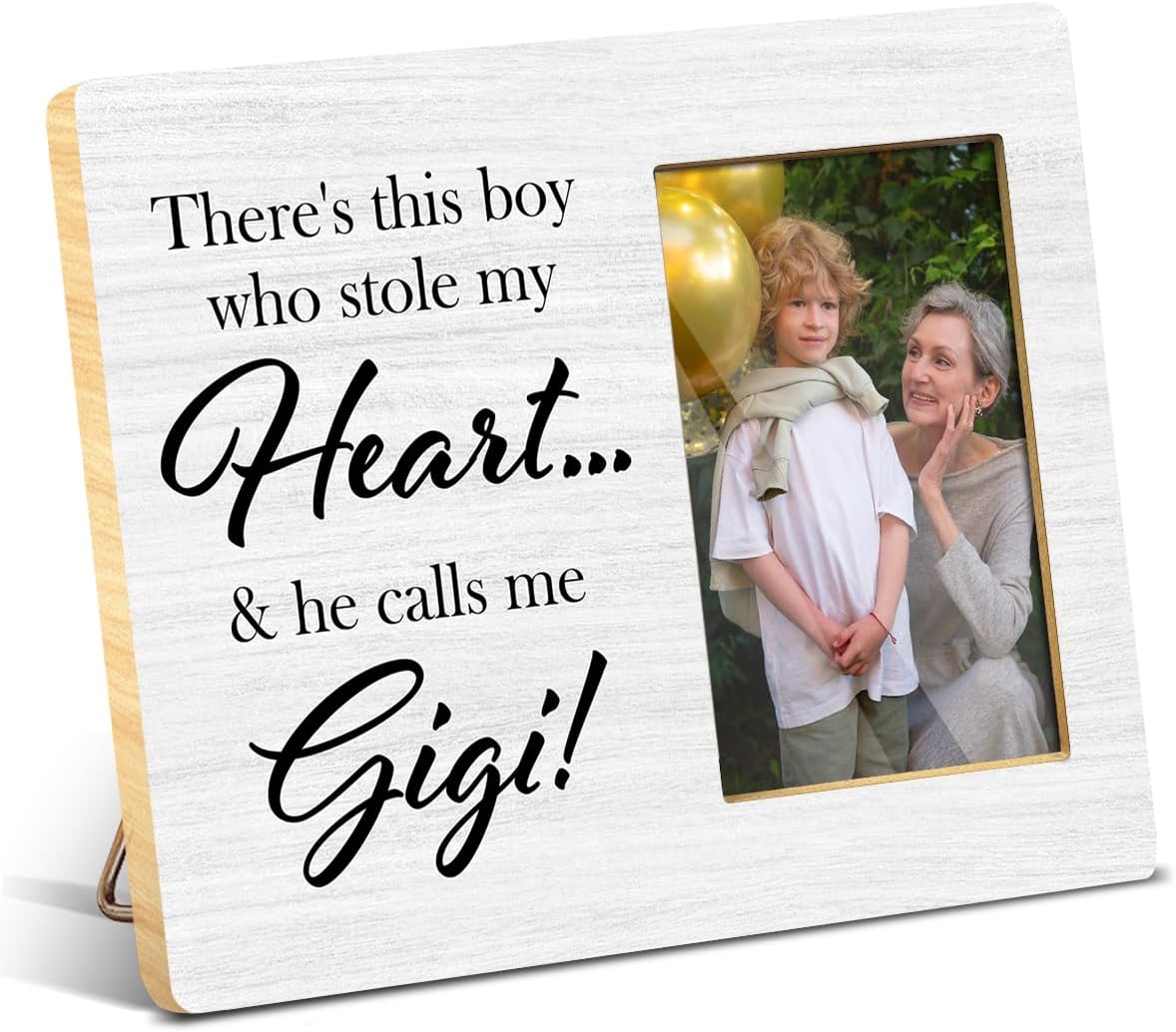 JioJio Chan Gigi Gifts Picture Frame for Grandma - 4 x 6 Inch Photo - Grandma Gift Picture Frame for Grandmother Mothers Day Birthday Christmas