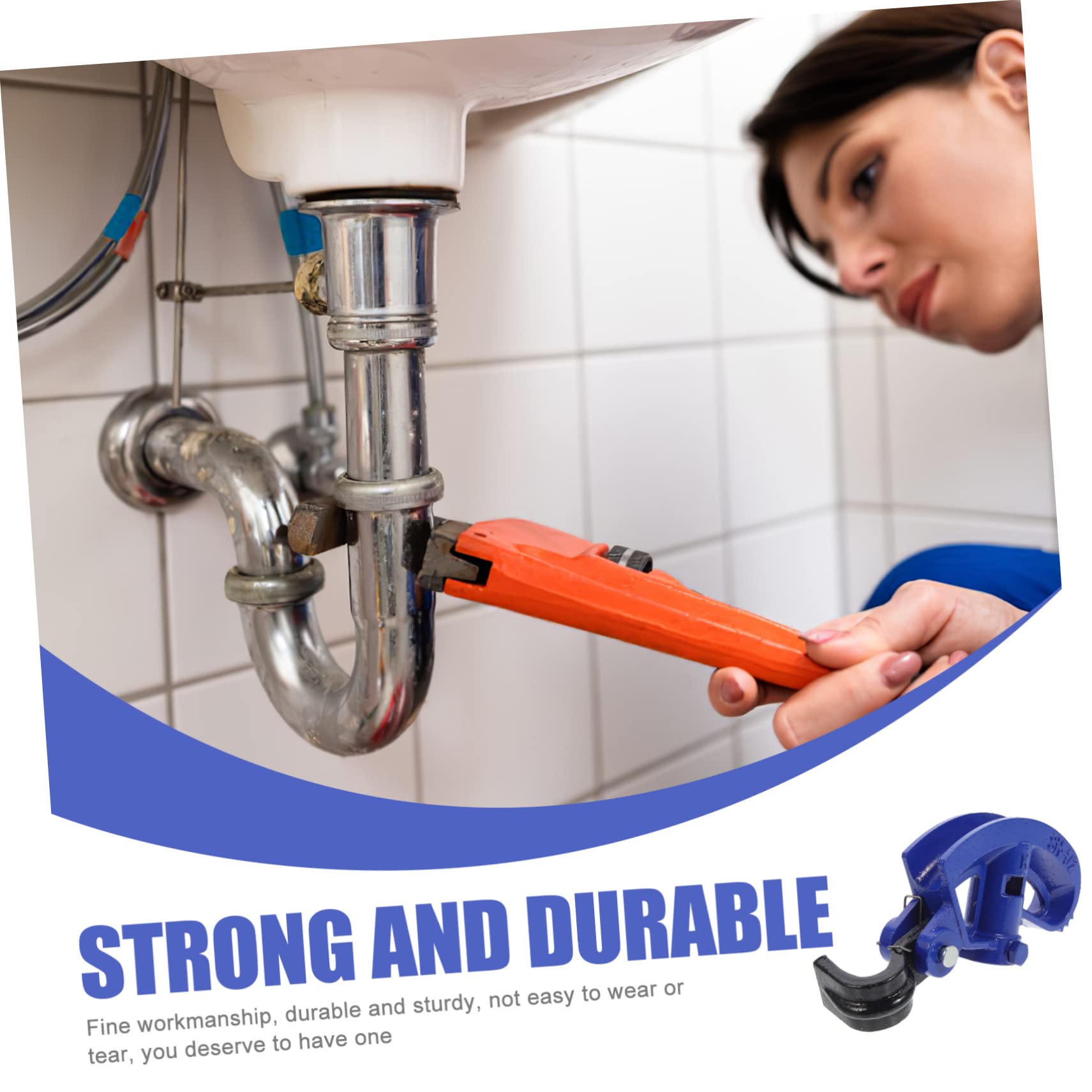 Curvatubi Manuale in Acciaio Blu per Tubo da 1/2 Pollice