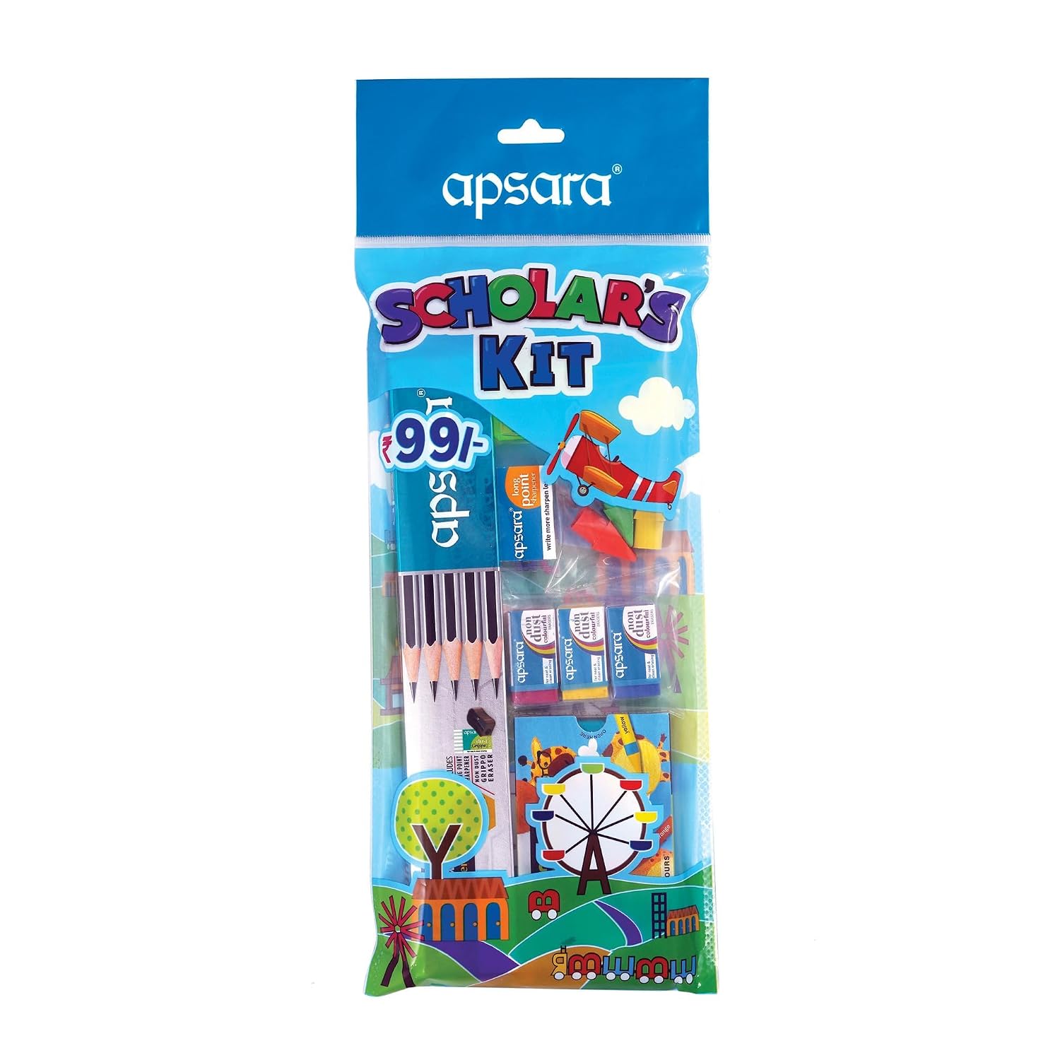 Apsara Scholar Kit | Complete Stationery Gift Set with Pencils, Eraser, Sharpener & Scale | Perfect for School & College S...