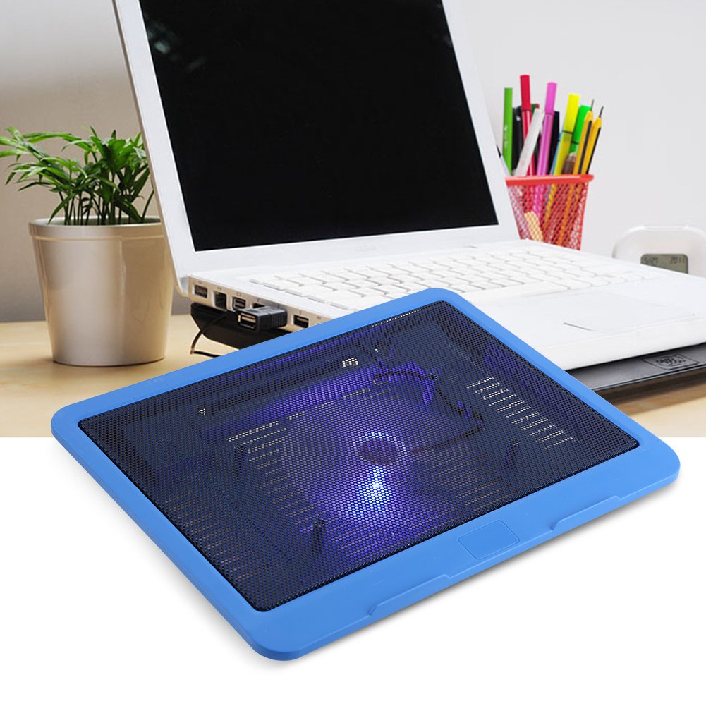 Base de Refrigeración para Portátiles, Almohadilla de Enfriamiento Silenciosa para Laptop, Computadora Portátil Enfriada por Aire Ergonómico Alfombrilla de Base para 14" o Menos