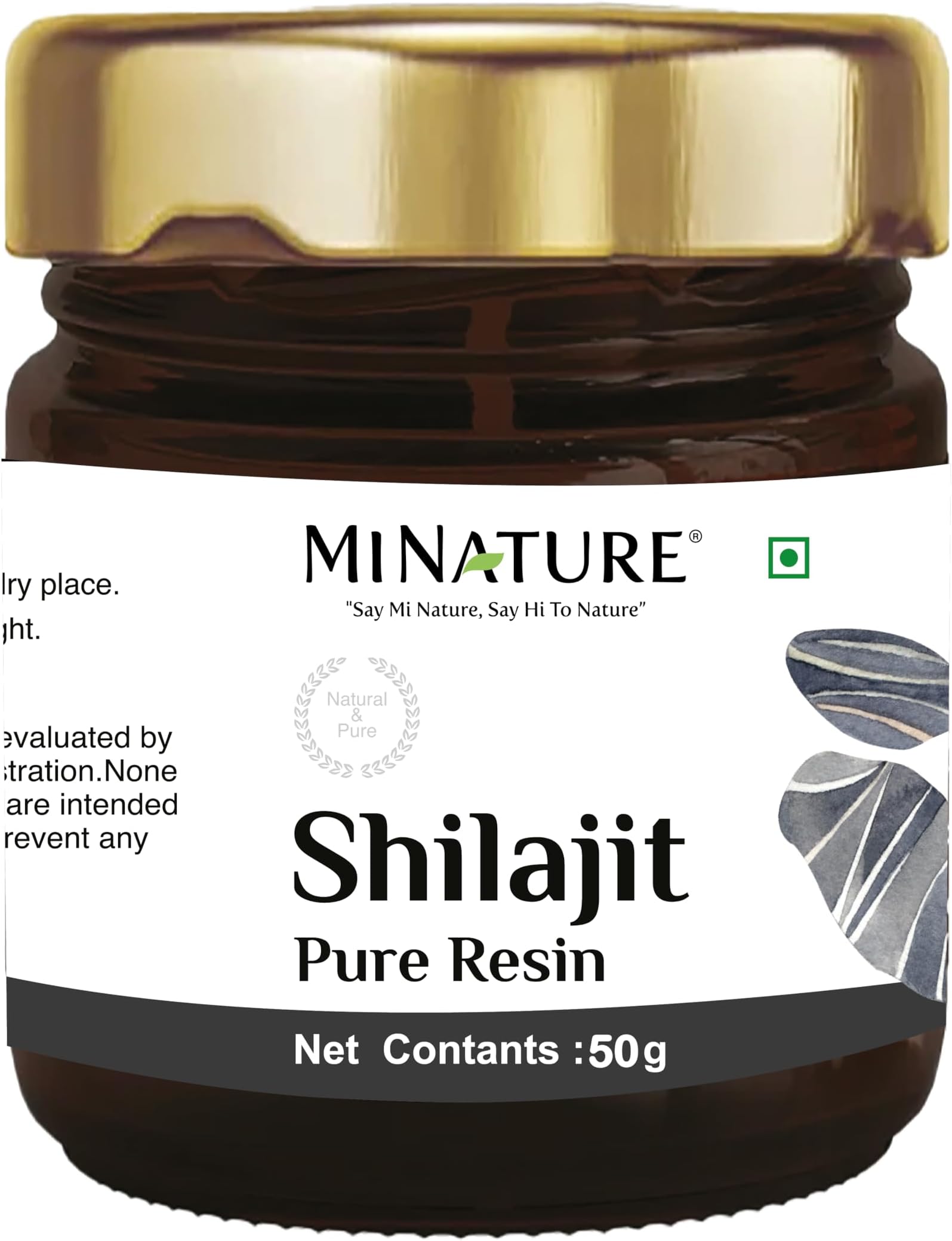minature Pure Resin | Naturally sourced Energy Booster | Contains Spoon | Over 80 Minerals, Amino Acids | Natural Source of Fulvic Acid | 50 g (1.76 fl oz)