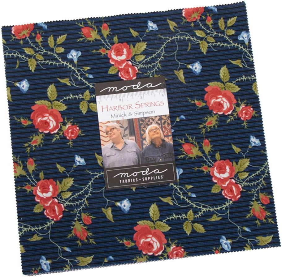 Harbor Springs Layer Cake, 42-10 inch Precut Fabric Quilt Squares by Minick and Simpson