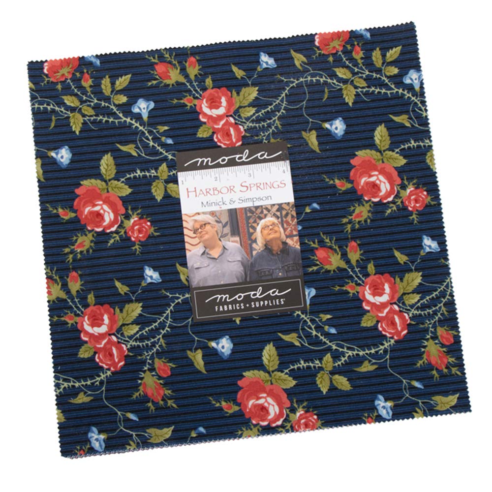 Harbor Springs Layer Cake, 42-10 inch Precut Fabric Quilt Squares by Minick and Simpson