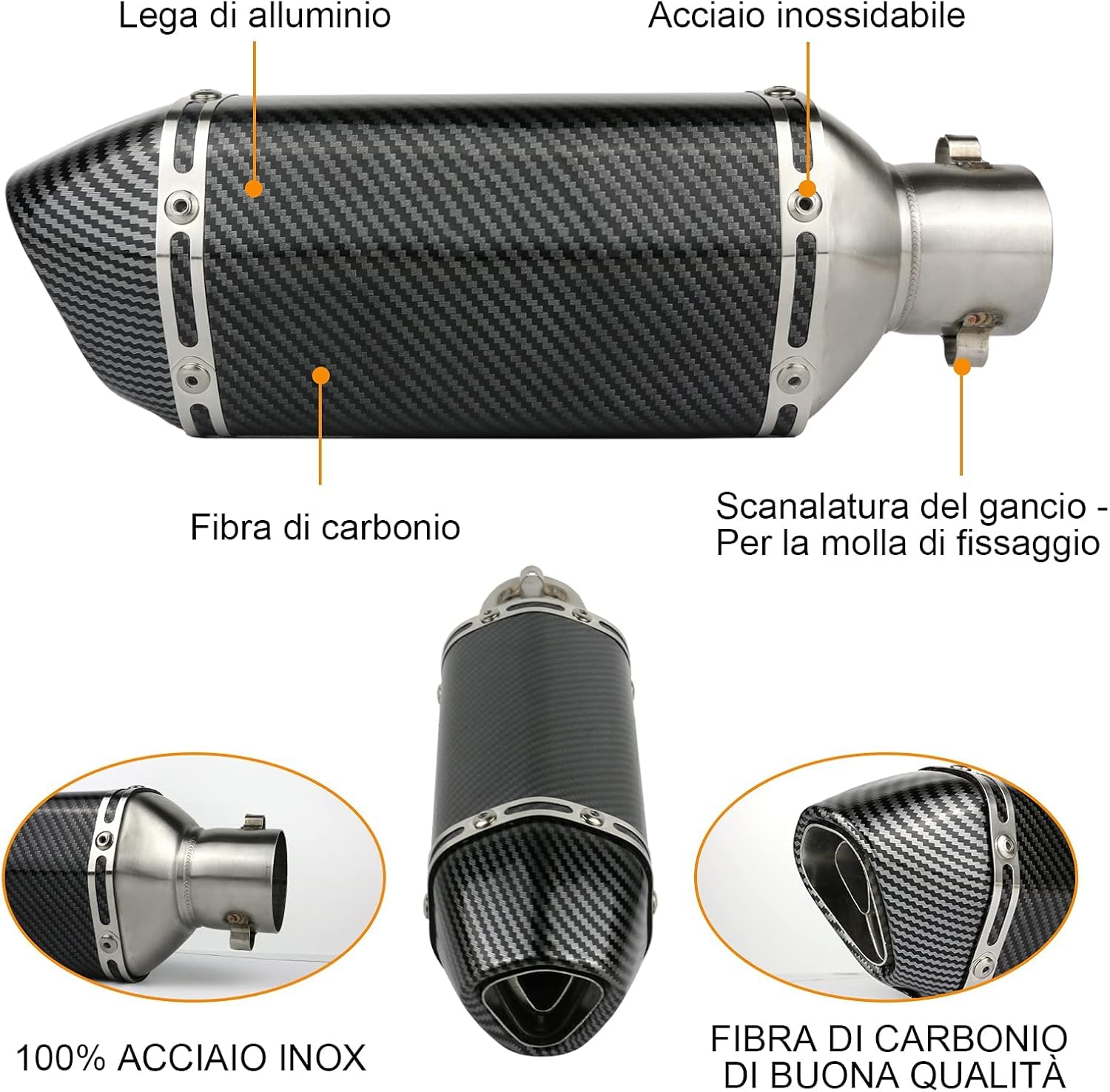 Silencieux Échappement Slip-On Avec DB Killer Pour Kawasaki 250R Z250 Z300