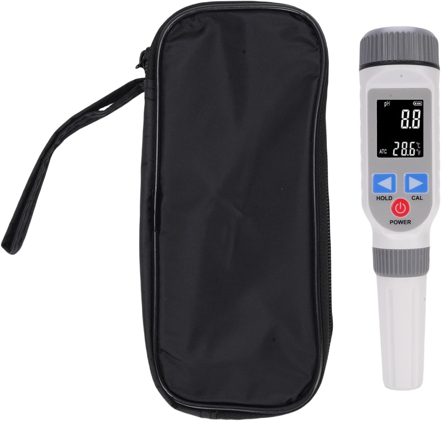 ZJchao Water Quality Meter with Temperature Compensation Digital Tester for Food Research Environments Testing Kit Aquarium Pool Pond Measurement Tool