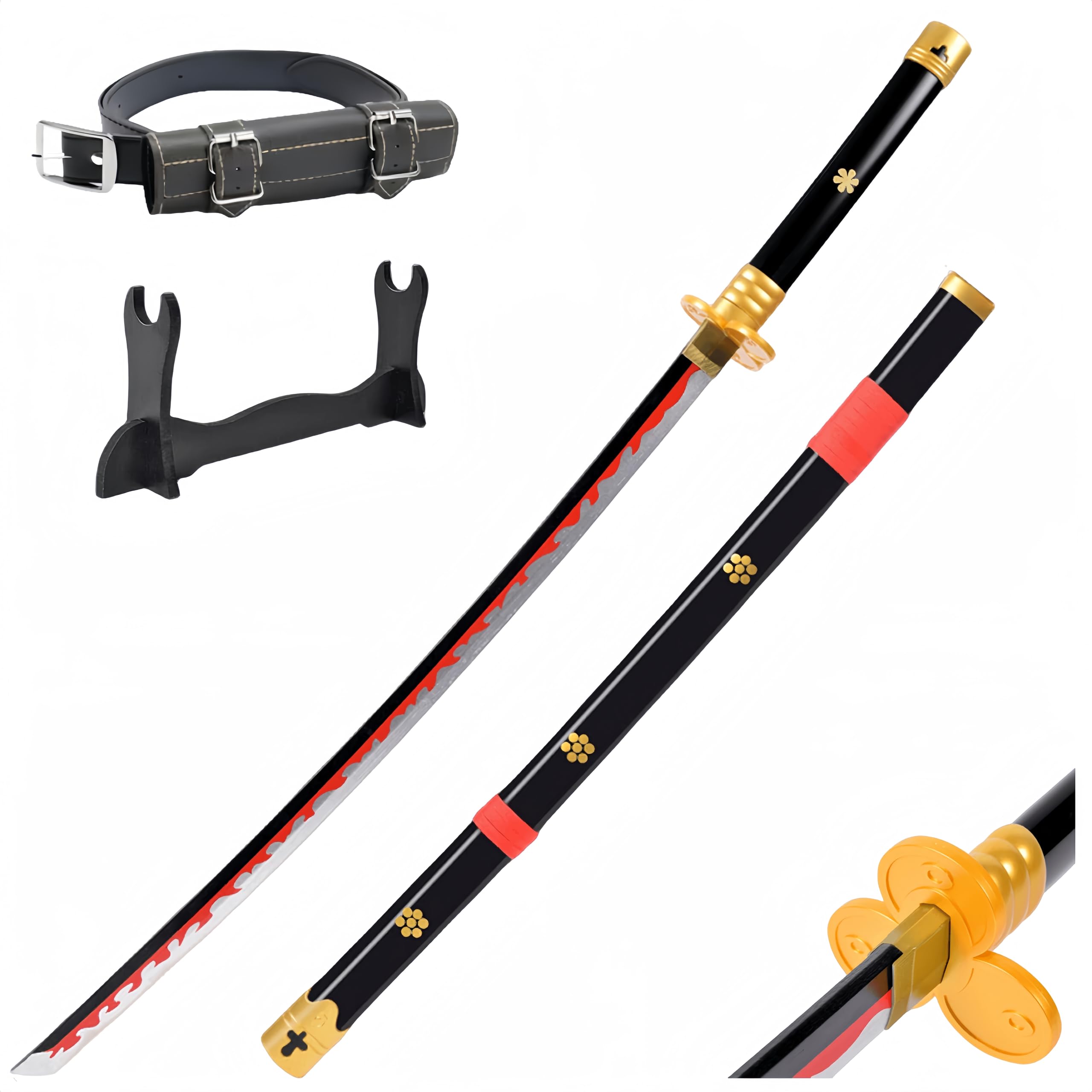 Zoro Sword Bamboo,Roronoa,Zoro Cosplay Sword/enma/Trafalgar Law/Edward Newgate,Original Textures for Anime,Suitable for Cosplay, Decoration, Collection.
