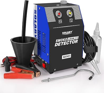 Evap Smoke Machine Leak Tester - 12V DC Vacuum Diagnostic Tester with Built-in Air Pump for Pipe System